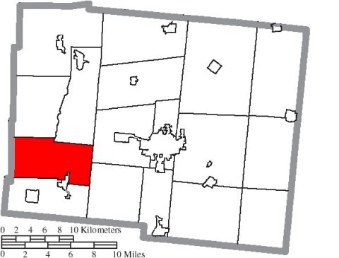 Map of Logan County Ohio Highlighting Pleasant Township