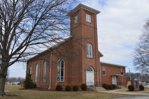Southwestern angle on Newport UMC