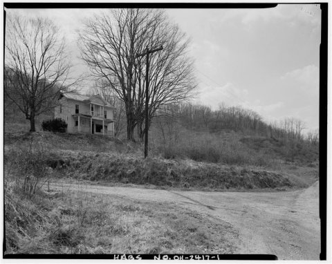 Nathaniel Cline House, South side of County Road 68, Cline