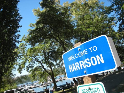 Welcome sign in Harrison Idaho 6-28-2008