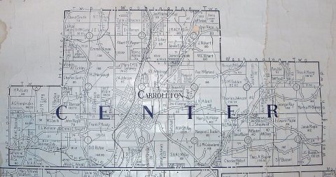 Center Township, Carroll County, Ohio 1915