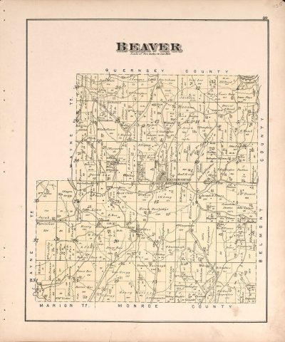 Illustrated atlas of Noble County, Ohio - published from actual surveys