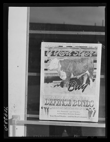 Defense bond sign. Payette, Idaho