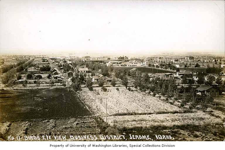 Business district of Jerome, Idaho, between 1920 and 1930