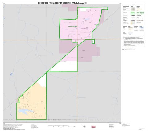 2010 Census Urban Cluster Reference Map for