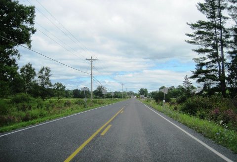 PA 829 nb entering Union Twp., Huntingdon Co., PA, Aug. 2024