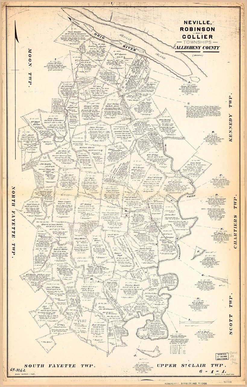 Neville, Robinson and Collier Townships, Allegheny County. (Skeleton)