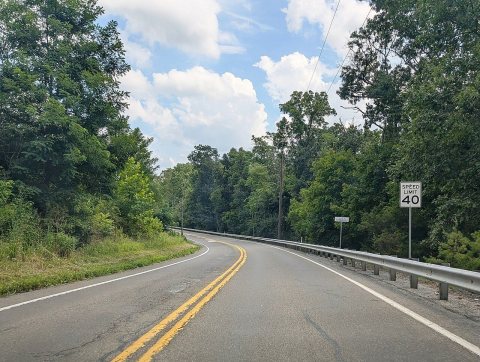 PA 34 sb-PA 850 eb entering Shermans Dale, July 2025