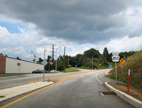 PA 850 eb past PA 34, July 2025