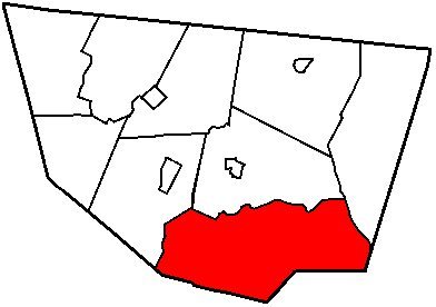 Map of Sullivan County Pennsylvania Highlighting Davidson Township