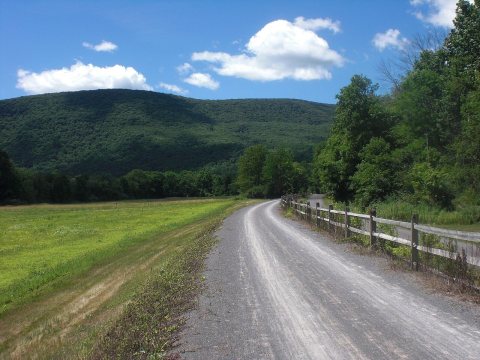 Pine Creek Rail Trail in Watson Township, Lycoming County, Pennsylvania
