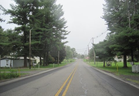 PA 53 sb entering Allport, Clearfield Co., PA, Aug. 2024