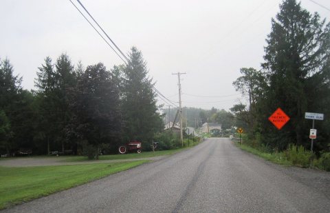 Entering Hawk Run, PA from west, Aug. 2024