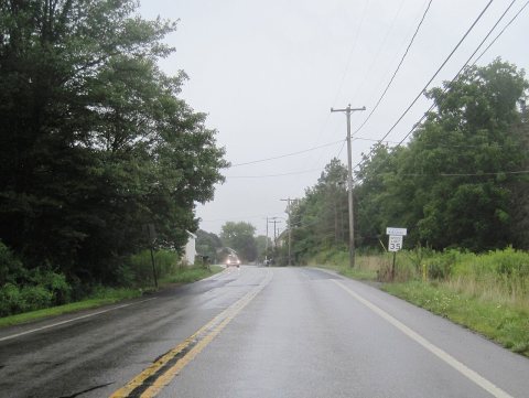 PA 53 sb entering Morrisdale, PA, Aug. 2024