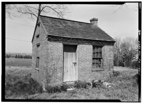 Ned Goode, Photographer May 1959 SOUTH FRONT and WEST SIDE - Samuel Ankrim Shop, Chrome Road (Elk Township), Lewisville…