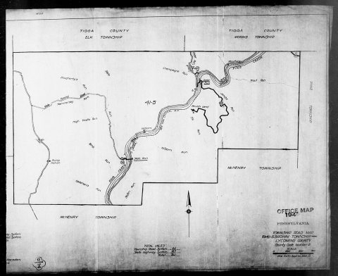 1940 Census Enumeration District Maps - Pennsylvania - Lycoming County - Brown - ED 41-5