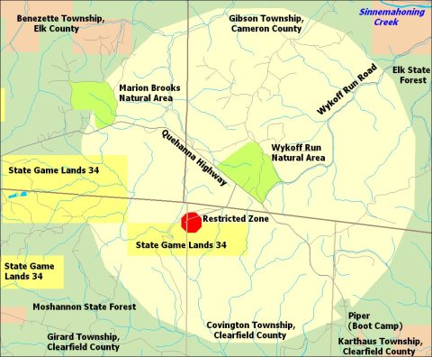 Quehanna Wild Area map
