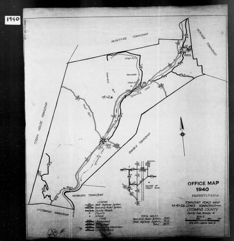 1940 Census Enumeration District Maps - Pennsylvania - Lycoming County - Lewis - ED 41-26