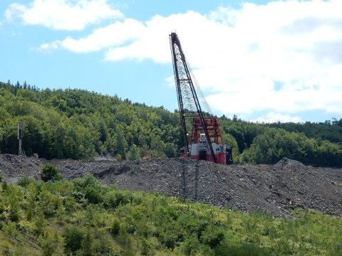 Coal Mining near Heckscherville, Cass Twp, Schuylkill Co PA 06