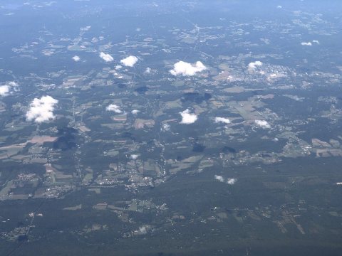 2022-09-09 17 24 16 UTC minus 4 Aerial view of southwest Monroe County, Pennsylvania, centered in northern Eldred Towns…