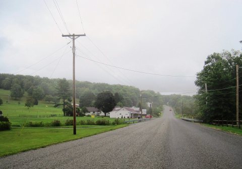 Allport Cutoff eb at Columbia Road, Graham Twp., PA, Aug. 2024