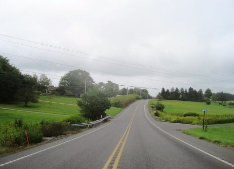 Allport Cutoff eb at Albert Lane, Graham Twp., PA, Aug. 2024