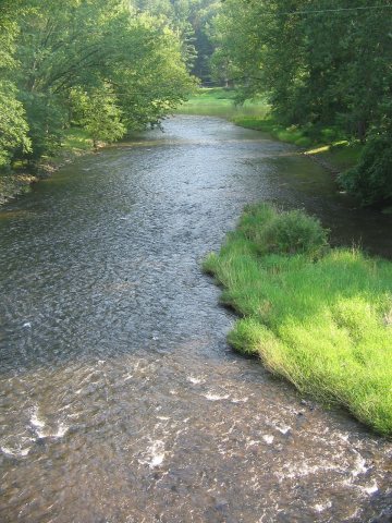 Little Pine Creek from rail trail bridge