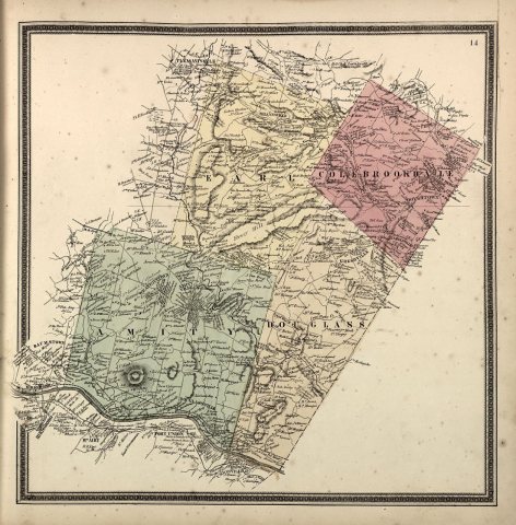 Township map of Berks County, Pennsylvania, from actual surveys