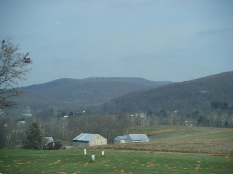 Berks County countryside from PA 662 in Amity Township
