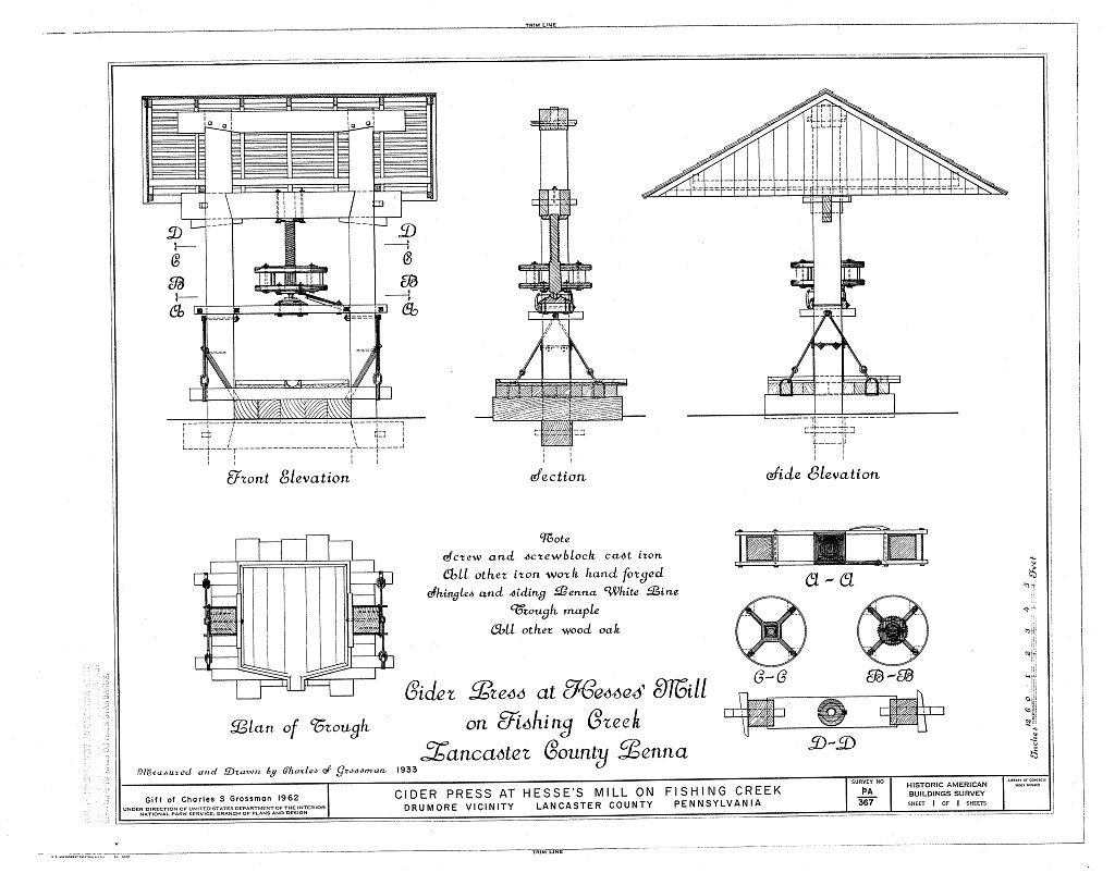 Cider Press at Hesse's Mill, (Drumore Township)