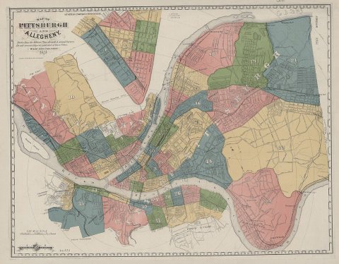 Map of Pittsburgh and Alleghany, drawn from the Official Plans, records and actual surveys