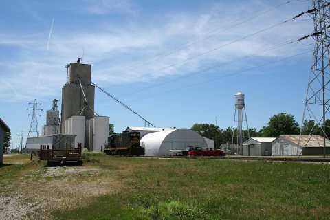 Cisco Illinois Grain elevator and Water Tower