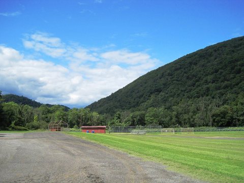 Peddie Memorial Park looking north, Allison Twp., PA, Aug. 2024