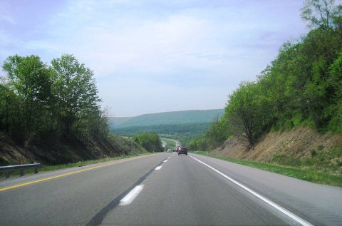 US 22 wb in Fermanagh Township, PA (1), May 2024