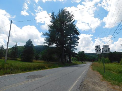 PA 244 wb approaching PA 44