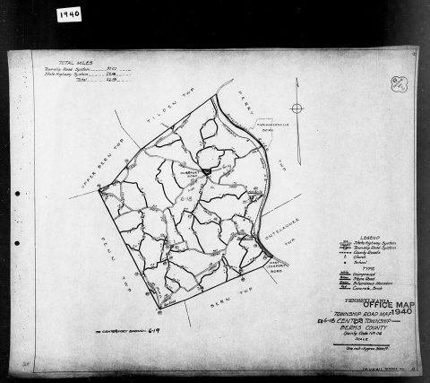 1940 Census Enumeration District Maps - Pennsylvania - Berks County - Centre - ED 6-18