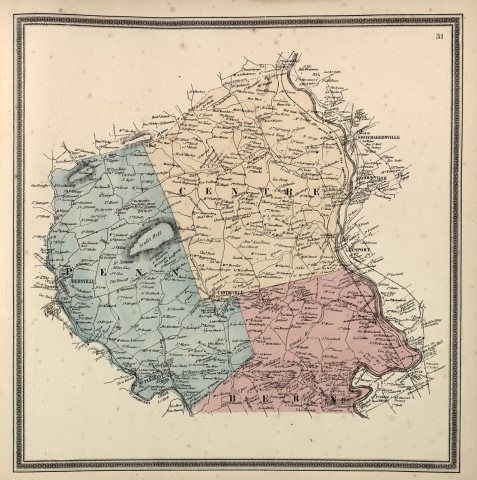 Township map of Berks County, Pennsylvania, from actual surveys