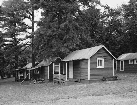 Cabins. Looking NW HABS