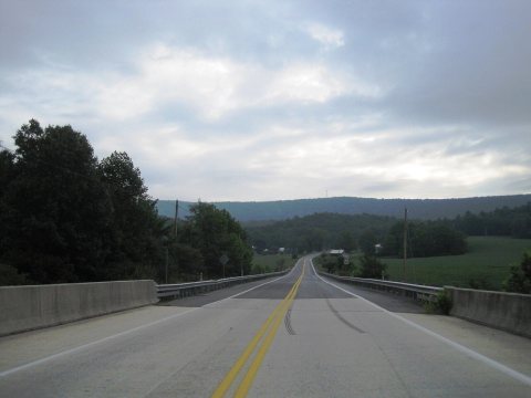 US 522 nb at Licking Creek (PA), Aug. 2024
