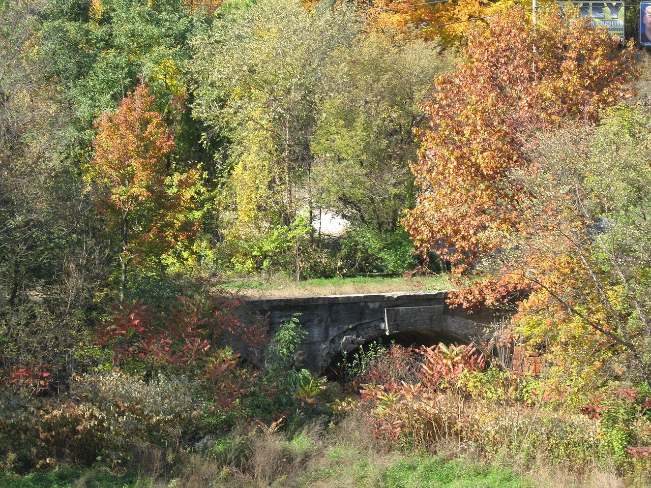 Abandoned bridge over Shamokin Creek near Shamokin, PA