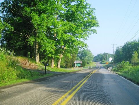 PA 258 nb at SCI Mercer entrance, June 2024
