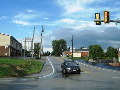 PA 381 nb at US 40, Aug. 2024