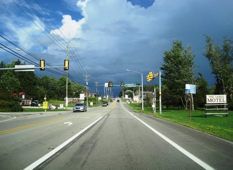 US 40 eb in Chalk Hill, PA, Aug. 2024