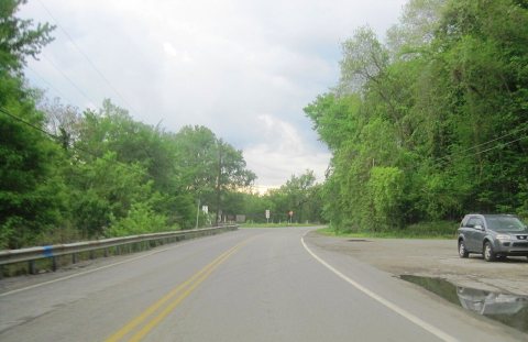 PA 136 wb approaching PA 906, May 2024