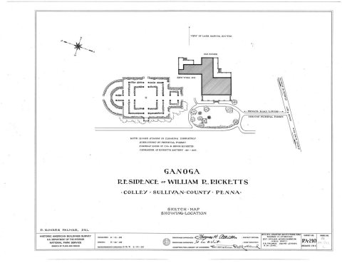 HABS PA,57-COL,1- (sheet 0 of 5) - William R. Ricketts House, North Mountain Colley