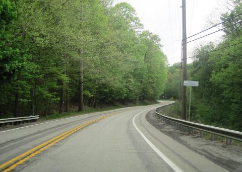 PA 168 nb entering Shippingport, May 2024