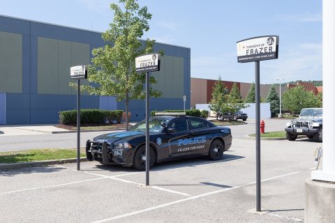 Police car, Frazer Township, Pennsylvania