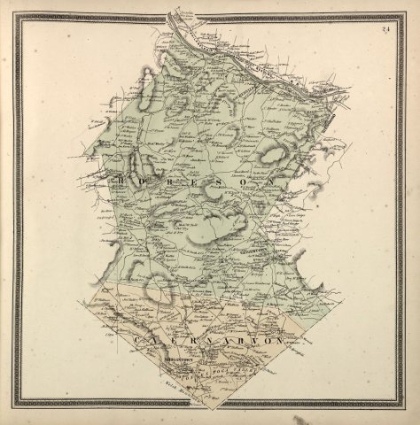 Township map of Berks County, Pennsylvania, from actual surveys