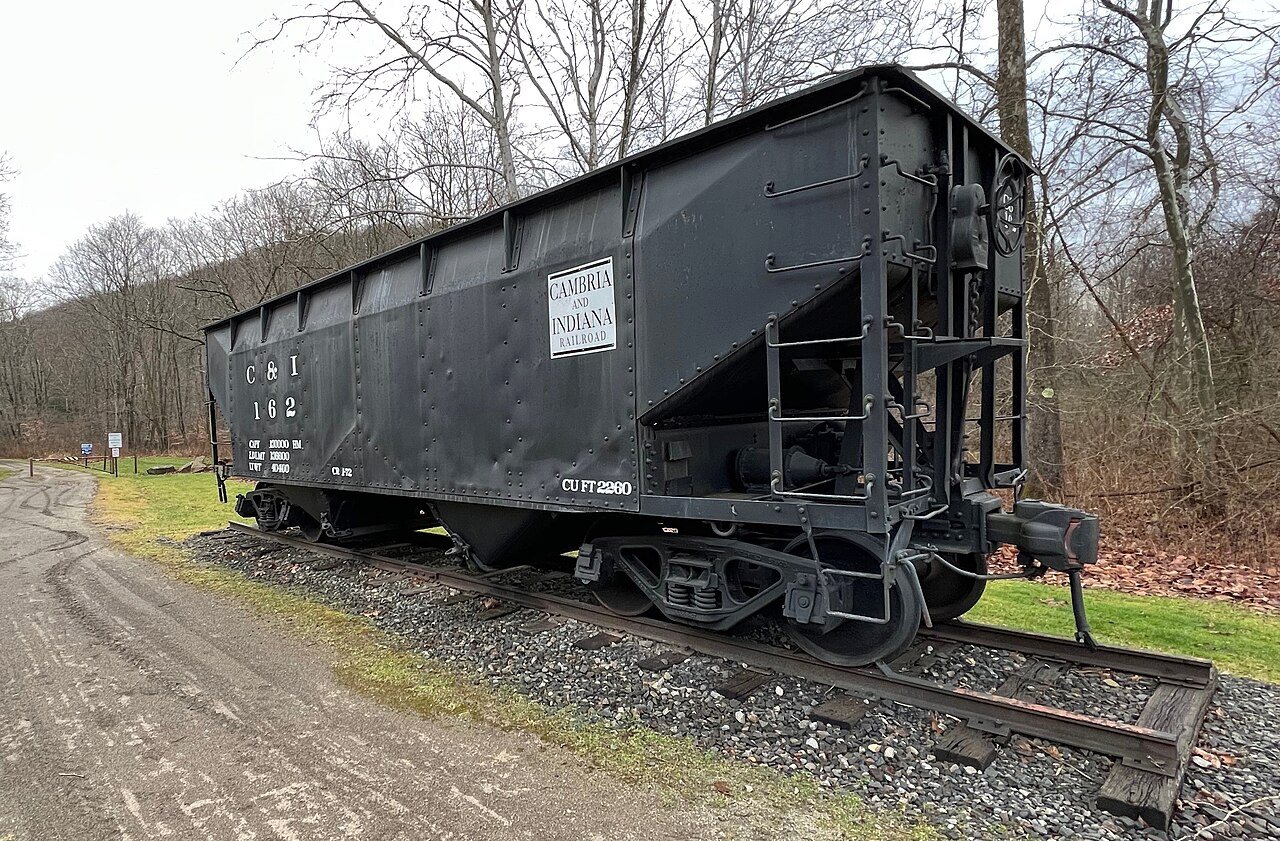 Cambria and Indiana Railroad coal hopper