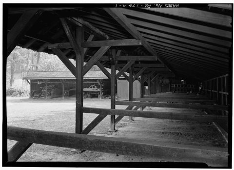 St. David's Church (Episcopal), Horse Shed, Valley Forge Road (Newtown Township)